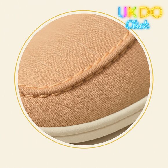 Women’s Coral Pink Canvas Slip-On Loafers Comfort Shoes Size 7.5 New - Picture 4 of 9